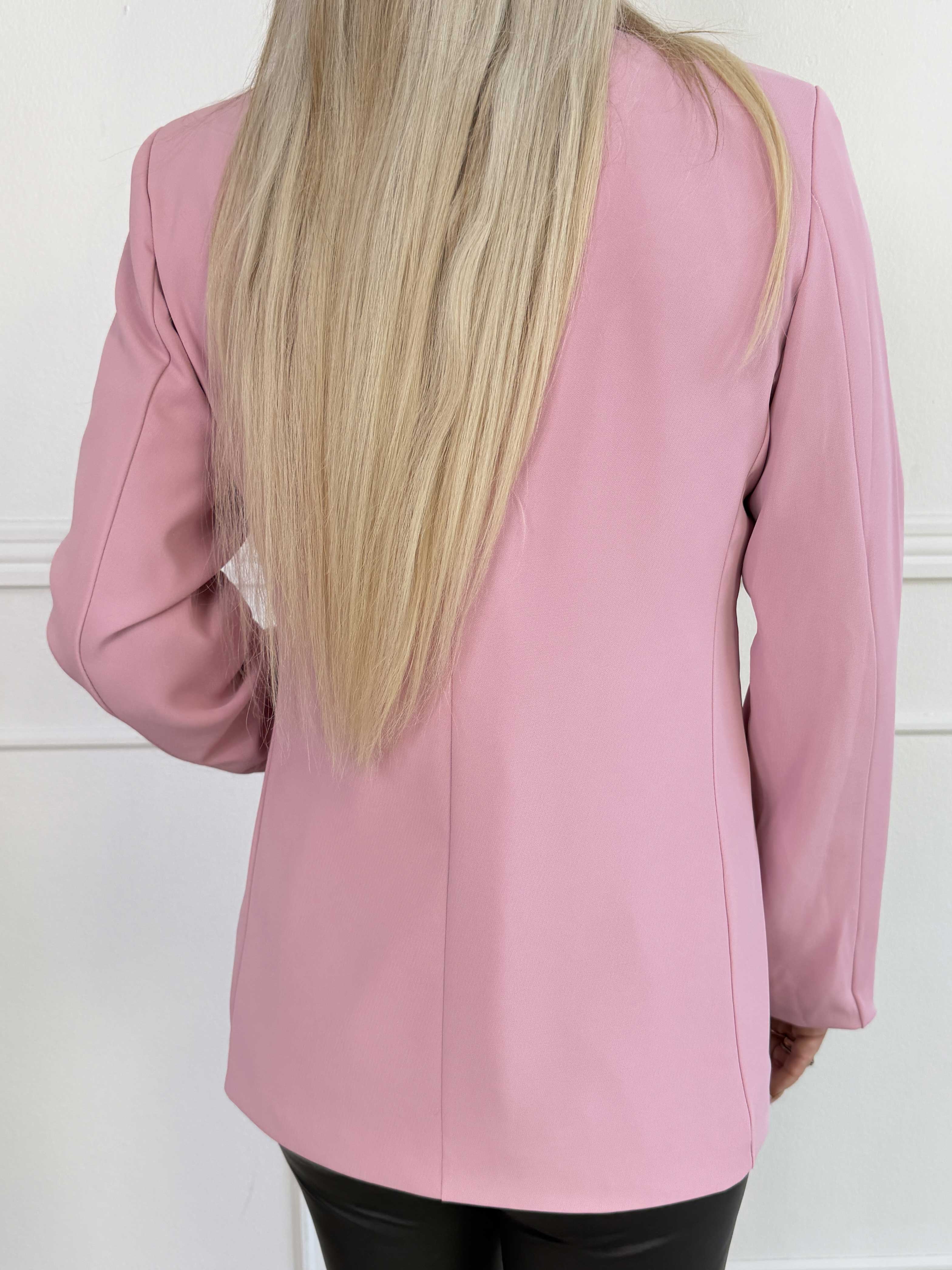 Pernille - Elegant blazer med bindebånd i siden